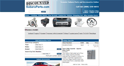 Desktop Screenshot of discountedsubaruparts.com